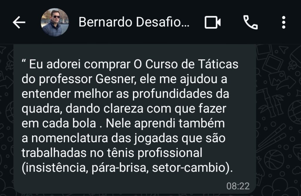 depoimento Bernardo Tática